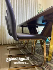  6 طاولة سفرة خشب زان