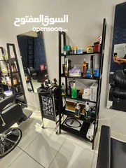  4 Running Gents Hair Salon For sale Fully Equipped shop rent 150 BD, cctv Cameras  internet connection