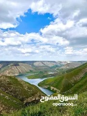  10 شاليه غرفتين نوم افخم اطلالة على سد الوحدة (20 دقيقة شمال اربد)