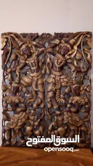  1 Carved Wood Wall Art..