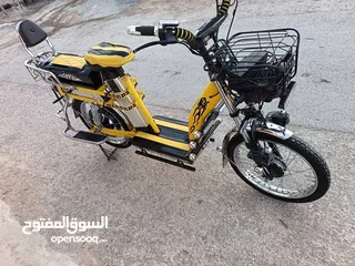  1 دراجة كهربائية بطارية اكبر حجم  72/22 كفالة مشي 50 كيلو واكثر ان شاء الله