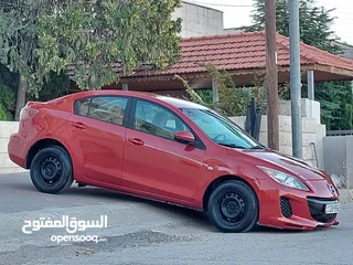  13 مازدا زوم 3 موديل 2014 خمري // مميزة جدآ