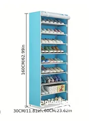  2 رف تخزين الأحذية المحمول - portable shoe storage rack