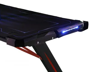  3 طاولة جيمنج مع إضاءة RGB  مقاس 125x64x75