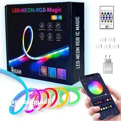 4 شريط إضاءة LED ذكي RGB متحركة 5 متر
