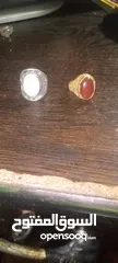  4 خاتم ذو حجر كريم