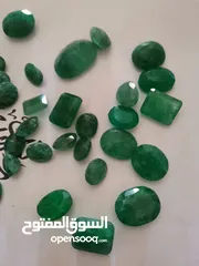  9 Emerelad زمرد اخضر طبيعي اصلي زامبيا سعر القيراط 100دولار.. طبيعي اصلي غير مسخن ولا معالج.  تحفه روع