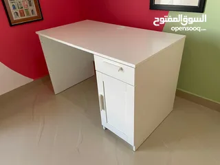  2 White Ikea Desk