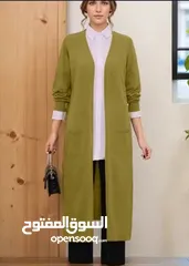  6 Long cardigan, made in Turkey - كارديجان طويل بجيب ، صناعة تركية