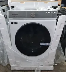  1 Samsung Front Load Washer 11.5 kg, White, with EcoBubble, AI Wash, SmartThings AI Energy Mode