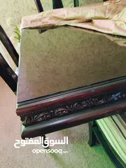  4 طاولة سفرة مع دنسوار