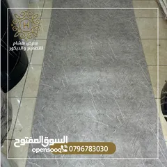  17 رولات رخام معالجه رطوبه جدران سهل تركيب لاصق ذاتي مع طبقه عازله من قصدير