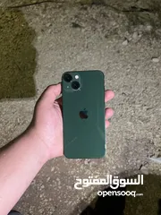  4 آيفون 13 عادي 128 جيجا بطاريه 89 لون اخضر غامق
