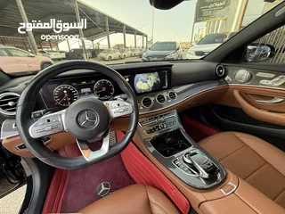  16 مرسيدس E350 2020 AMG فحص كامل ممشى قليل فل اضافات اعلى صنف لون اسود غرفة كاميل