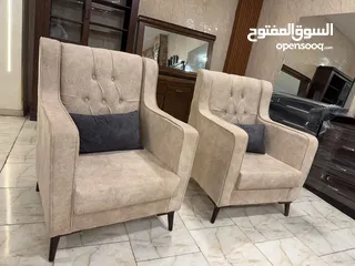  3 طقم كنب مع طاولات فخم جدا