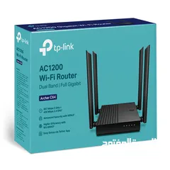  2 AC1200 Wireless MU-MIMO WiFi Router راوتر فايبر C64