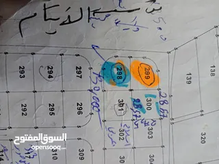  2 ارض للبيع في ناعور 900م  بعد قرين لاند ب1كم سكن ب قرب الفلل الحديثة. ش12م تبعد15د.عن الدوار7