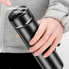  16 مج حراري ديجيتال حافظه قهوه حراريه مع شاشه تظهر درجه الحراره