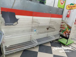  7 ارفف حديد للمحلات التجاريه والسوبر ماركة عابدين مجوز ومفرد للبيع كامل و غرابيل محمص