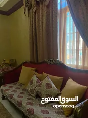  3 أثاث مجلس فاخر لون احمر و بني 4 قطع  living room furniture red and brown 4