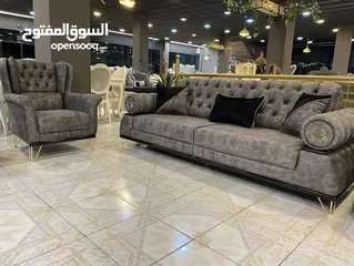 7 طقم كنب موديل "مونبيه" – كلاسيك تركي فاخر من أفخم وأرقى الموديلات التركية