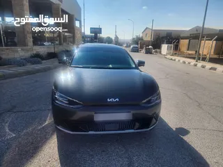  1 KIA EV6 موديل 2022  كهرباء بالكامل فحص كامل وارد كوريا فل ما عدا الفتحه اتو بارك بطاريه 77 كليو واط