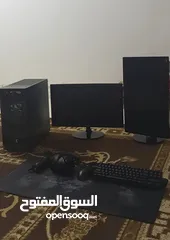  2 كمبيوتر قيمنق مع جميع أغراضه ما يحتاج شي بشغلك كل شي يخطر في بالك قابل للتفاوض