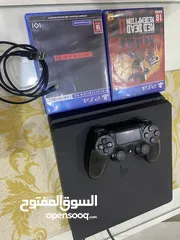  3 بلايستيشن 4 مع شريطين hitman 3 / red dead redemption2