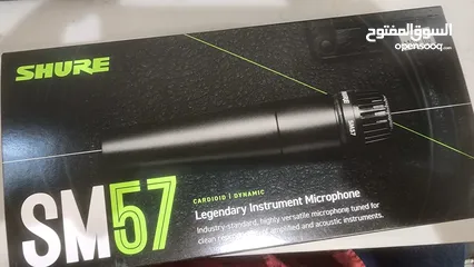  1 shure sm57 مايك ماركه شور جديد غير مستخدم