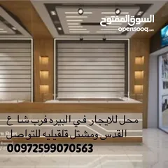  1 محل للايجار قرب شارع القدس قرب مشتل قلقيلية