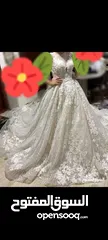  2 فستان عرس  لبسة واحدة للبيع