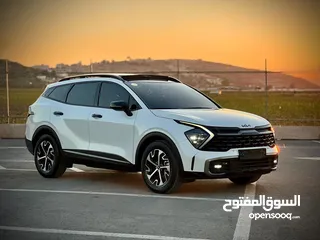  5 كايا سبورتاج /2022 فل الفل فتحة سقف  2x4 ///240Hp بنزين + كهرباء  ( Haybrid) 1600cc