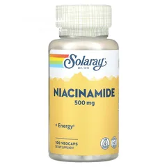  6 النياسين ب3 Niacin B3 للسيطرة على الكوليسترول والسكري بتركيز 500 ملج 100 كبسولة