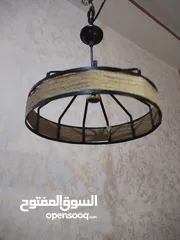 4 معلاقات خشب ونحاس وكلوبات جديد جديد غير مستعمل