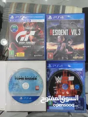  1 العاب PS4 مستخدم قليل جدا كانهم جدد