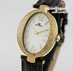  3 Optima 1.3 ct diamond quartz watch Swiss made