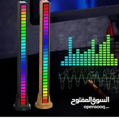  12 مسطرة  ار جي بي  RGB ذبذبات اضاءه متصاعده  مع حدة الصوت  تعمل على usb