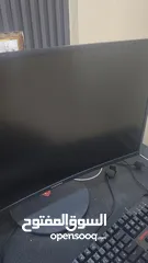  10 اcurved 1nm 144 hz samsungشاشة  الشاشة وكالة لا يوجد بها ولا اي خدش