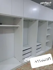  23 خزائن ملابس خشب لامنيت 18م الون حسب الطلب جميع المقاسات مع إمكانية تغير نوع الخشب كفاله 5سنوات على ا