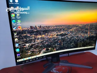  1 شاشة كيرف تقنية va