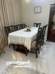  1 طاولة سفرة خشب