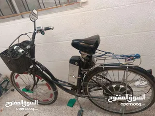  13 بيع بسكليت ياباني محوله كهربائيه متور 1500 بطارية 48 فولت استعمال بسيط جدا اخت الجديدة