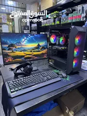  1 جهاز كامل Gaming مواصفات Core i5 12400F ، GTX 1650  LG 24 inch 100hz