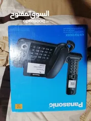  7 جهاز هاتف أرضي باناسونيك قطعتين أخر أصدار جديد غير مستعمل نهائي بلكرتونه للبيع