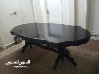  1 طاولة سفرة خشب زان ثقيل للبيع