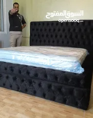  18 اتخوت مجوز خشب لاتيه 18م عادي او بكس مجوز مفرد ونص مفرد البيع بدون فرشه مع إمكانية تغير الون كفاله 5