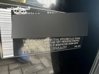  9 2023 هيونداي سانتافي وارد امريكا اوراق جمارك بحاله ممتازه