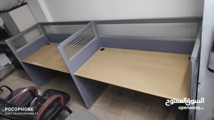  2 Officr Workstation (طوله مل مكتب 2 نفر)