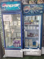  1 ثلاجتين بيبسي شبة وكالة وتبريد عالي