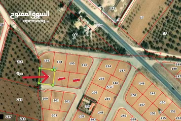  2 ارض للبيع من اراضي الهريج جنوب عمان واجهه على الشارع منطقة شاليهات بسعر مغري